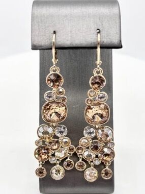 Givenchy Crystal Chandelier Earrings, pierced